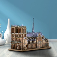 Diy โลหะ 3d ประกอบรุ่น Notre Dame De Paris ของขวัญสร้างสรรค์ตกแต่งปริศนาการศึกษาของเล่นสําหรับวัยรุ่
