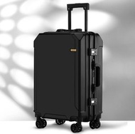 全城熱賣 - 鋁框拉杆行李箱【22寸】【加厚黑框-黑色】 #H246029868