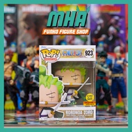 Genuine Funko Pop Animation One Piece - Rorona Zoro 923 GITD Model Volcano X exclusive Stamp