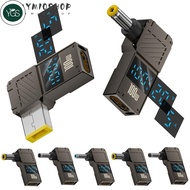 YGS USB-C to DC Converter, Digital Display PD 100W Type-C to DC Adapter, Professional Universal Fast