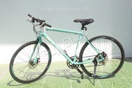 จักรยานไฮบริดญี่ปุ่น - ล้อ 700c - มีเกียร์ - อลูมิเนียม - Bianchi Roma - สีเขียว [จักรยานมือสอง]