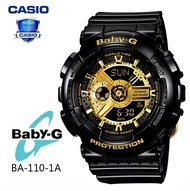 (รับประกัน 1 ปี) Casioนาฬิกาคาสิโอของแท้ BABY-G CMGประกันภัย 1 ปีรุ่น BA-110-1A นาฬิกาข้อมือผู้หญิง สายเรซิ่น