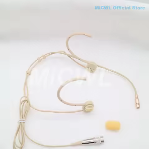 Cardioid Headset Microphone For Sennheiser IE8 Shuer MiPro Audio-Technica AKG Foldable Mic MiCWL wir