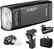 GODOX AD200 Pro 200Ws 2.4G Flash Strobe, 1/8000s HSS, 500 Full Power Flashes, 0.01-1.8s Recycling, 2