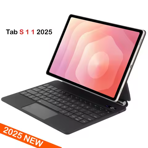 Magic Keyboard Case for New Samsung Tab S11 S10 Lite FE S9 FE S8 S7 11" S10+/S9 FE +/S8+/S7 FE + 12.