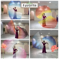 FAVORITEGOODS Semi-circular Flags, Dance Party Multicolor Belly Dance Accessories Props, Scalable Ro