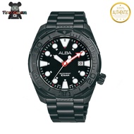 ALBA AG8M13X1 / AG8M13X Stainless Steel Black Strap Active Black Dial Men Watch [ Official Warranty 