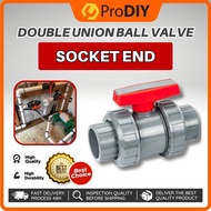 Ball Valve 1 Inch 1 1/2Inch PVC Ball Valve Poly Ball Valve Double Union Ball Valve Socket Ends