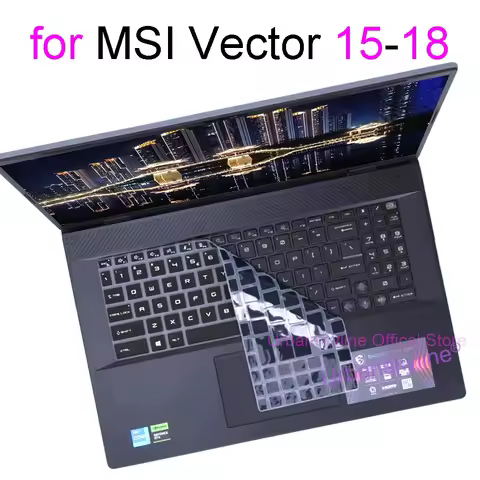 Keyboard Cover for MSI Vector 18 A18 HX 16 17 A9W AI A2XW A14 GP66 GP76 Silicone TPU Clear Protector