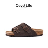 Devo Life | รองเท้าแตะคอร์กสำหรับคู่รักใส่ภายนอก