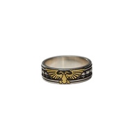 [Starforged Star Casting] Skyhawk Emblem Ring Warhammer 40K Merchandise Silver Jewelry Trendy Ring