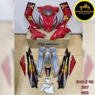 DEMAK COVER SET EVO-Z 110 2017 RED (STICKER TANAM/AIRBRUSH)