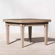 BUNISE รุ่น P88 ชุดโซฟากลางแจ้งไม้สักทำเก่าสไตล์สแกนดิเนเวียน สำหรับสวน ระเบียง และวิลล่าหรู กันน้ำก