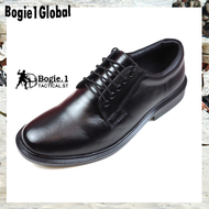 Bogie.1 รองเท้าคัชชูผู้ชาย รองเท้าคัชชูหนัง แบบทางการผูกเชือก พื้นยางแท้กันลื่น ใส่นุ่มสบาย ยืนนานไม่เมื่อย (สีดำ)