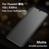 For huawei P30 P30Pro Matte Screen Protector Frosted Hydrogel Soft Film No Fingerprint Full Coverage