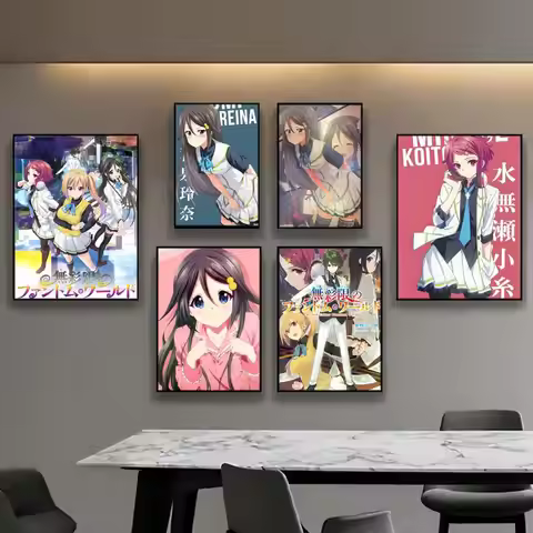 anime Myriad Colors Phantom World Poster Posters Anime Room Decor Decoration Movie Backpack Wall Int