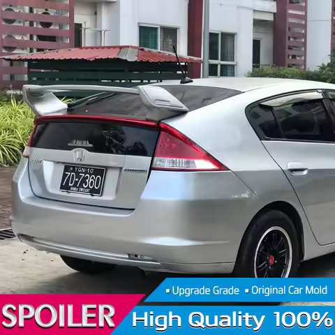 For Honda Insight Spoiler 2009-2013 Exterior ABS Plastic Material Car Rear Wing Primer Color Rear Sp