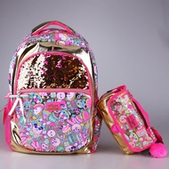 ⭐⭐Ready Stock Australia smiggle Schoolbag Gold 15th Anniversary Edition Elementary School Students Ultra-Light Decompression Backpack Backpack