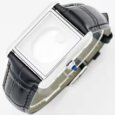 27mm*35mm Small-Sized Watch Case Mini Fit 20*23mm Dial Women No Logo For Seiko Cartier Tank Must VJ2