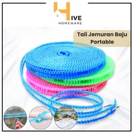 GANTUNGAN HIVE Portable Clothesline HangerTALI 5 Meters and 3 Meters Clothes Line Laundry Strong Pla