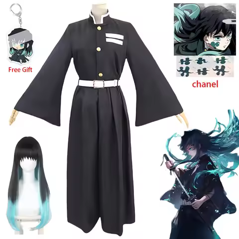 Aime Tokitou Muichirou Cosplay Costume Kimetsu No Yaiba Cosplay Kisatsutai Tokitou Muichirou Uniform
