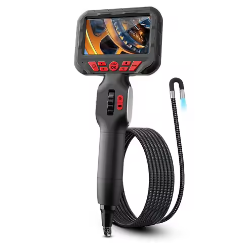 360 ° Rotation Industrial Endoscope 6mm/3.9mm HD Single Camera Rigid Cable Auto Engine Carbon Deposi