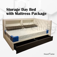 Storage Day Bed with Mattress Package - Single / Super Single