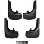 Car Mudguard Set Front and Rear Short – 4 Pieces Black – Compatible with Genesis GV60