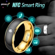 OKHALLO NFC Smart Ring, Stainless Steel Magic Wear Finger Digital Ring, Creative Waterproof Multifun