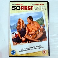 50 First Dates DVD Adam Sandler Drew Barrymore Region 2 PAL UK Romantic Comedy Movie Disc