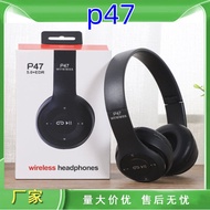 earphone bluetooth P47 Headset Bluetooth Headset Bluetooth 5.0 Stereo Gift Free Headset Factory