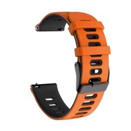 全城熱賣 - 適用於 Honor Watch Dream 22mm混色硅膠錶帶（橙+黑）