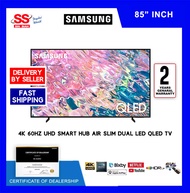 【 DELIVERY BY SELLER 】Samsung 85" inch QA85Q60BAKXXM / QA85Q60BA 4K Smart QLED Q60A LED TV