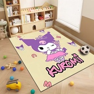 3D Kuromi rugs are suitable for boys and teenagers, beautiful butterfly living room rugs