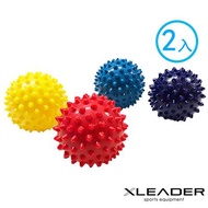 【Leader X】深層筋絡紓壓 硬式刺蝟按摩球 筋膜球2入 顏色隨機