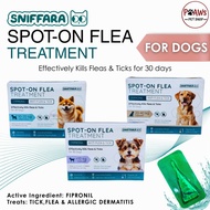 Sniffara Pets Anti Tick and Flea for Dog Anti Itching Dewormer for Dog Fipronil Spot on 1Tube