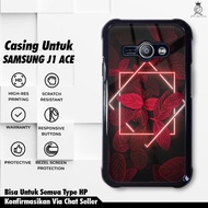 HP Samsung J1 Ace Case [FLOWER] Casing Samsung J1 Ace Hardcase Softcase Premium Glossy