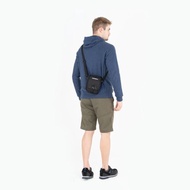 TERBAIK TAS SLEMPANG EIGER ORIGINAL TRAVEL POUCH BLACK STRIPE - BLACK