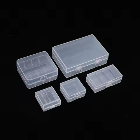 2 Slots CR123 16340 Battery Storage Boxes Transparent Hard Plastic For 18350 26650 16340 CR123A CR2 