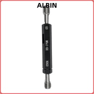 ALBIN Thread Plug Gauge, M6*1.0 Hex Handle Measurement Hand Tool, Precision 6H Tolerance Double Ends