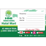 HNI shipping stickers