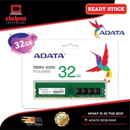 ADATA RAM 32GB DDR4 3200 Desktop (AD3U1600W4G11BBK)