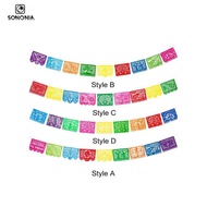 [SONONIA] Mexican Party Banner Plastic Fiesta Hanging Banner for Dia DE Los Muertos