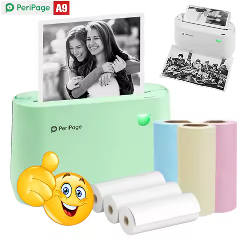 203/304DPI PeriPage A9 A9s A9Pro Portable Mini Thermal Printer Bluetooth Inkless Label Maker Sticker