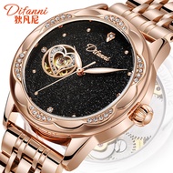 [Same Day Delivery] Devonney Gypsophila Couple Fully Automatic Ladies Mechanical Watch Fashion Luxur
