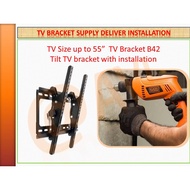 AVL B42 Tilt TV bracket with installation up to 55" , TV Bracket Installation , TV Installation , Bracket Installation