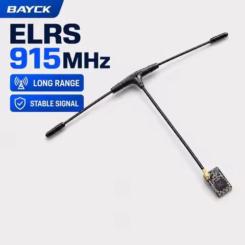 BAYCK ELRS 915MHz Nano Receiver SX1276 ESP8285 50mW Telemetry IPEX1 T-Type Antenna Wi-Fi Upgrade FPV