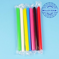 Disposable Straw Jumbo Colored Straw Pearl Milk Tea Straw Drinking Drink Bubble Supplies Juice O5V2