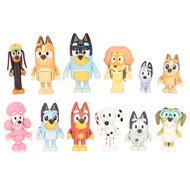 12 Plui Family Model Ornaments Bingo Friends Puppy Joints Movable Car Ornaments Doll Toys