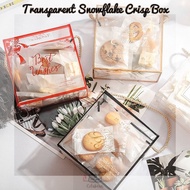 transparent cookies Gift Box/Best wishes box/cookies/nougat/Snowflake/biscuit birthday party door gift goodies Raya box